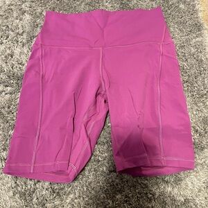 Size 8 lulu biker shorts